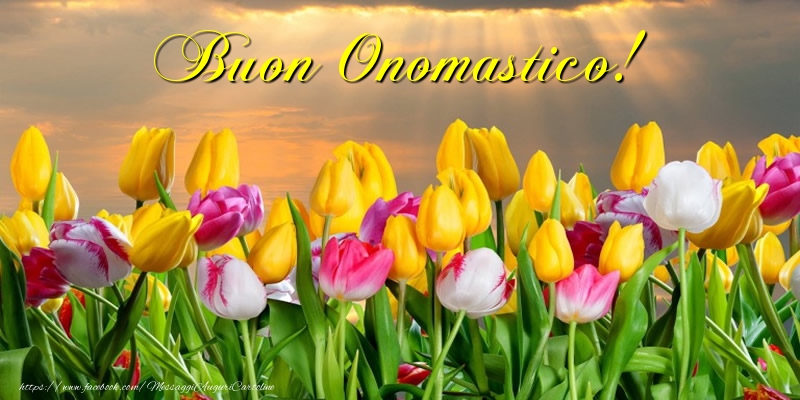 Buon Onomastico! - Cartoline onomastico con fiori