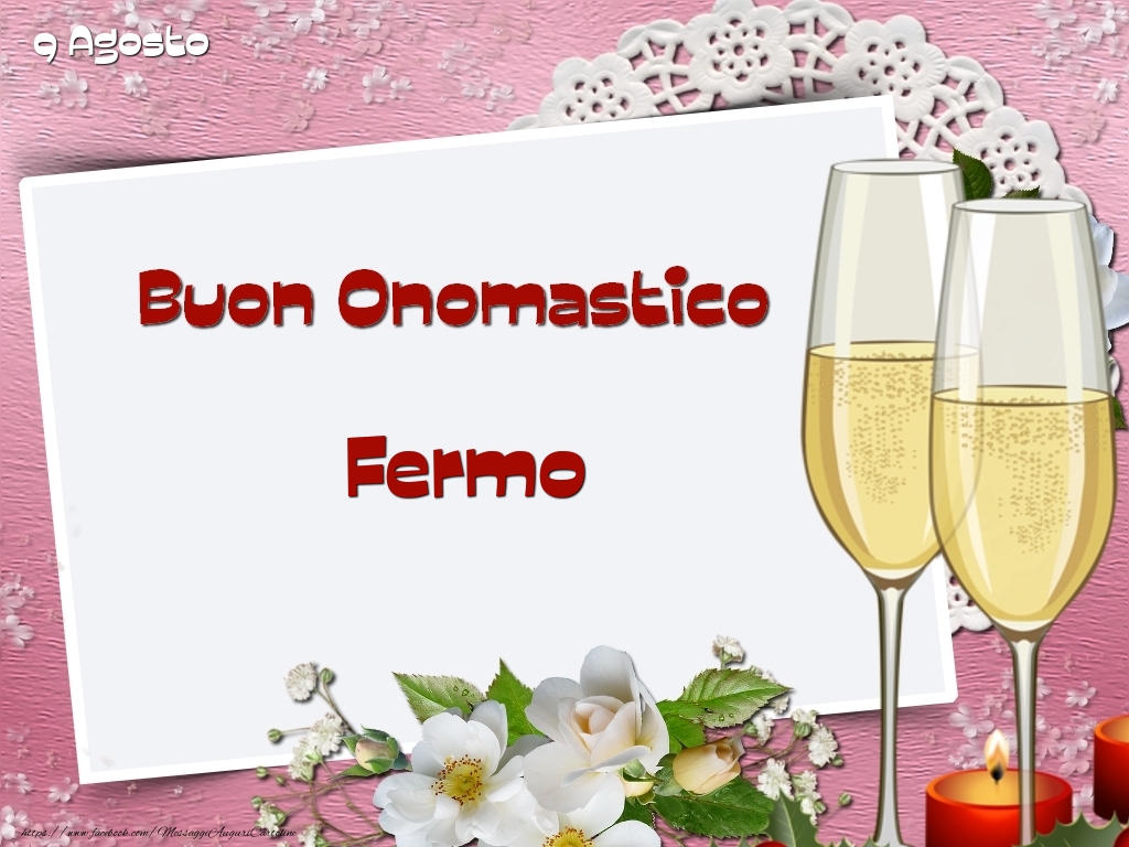 Buon Onomastico, Fermo! 9 Agosto - Cartoline onomastico