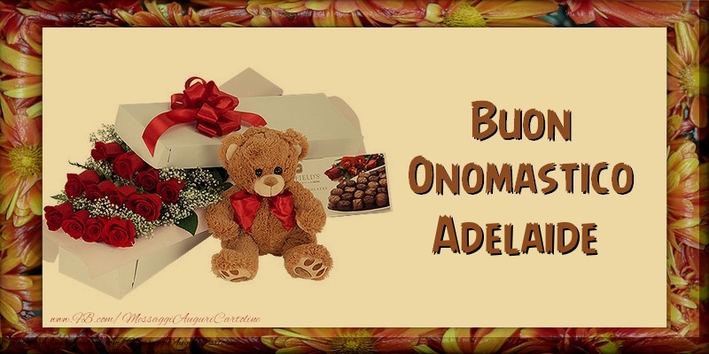 Buon Onomastico Adelaide - Cartoline onomastico con animali