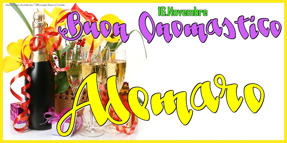 16.Novembre - Buon Onomastico Ademaro! - Cartoline onomastico