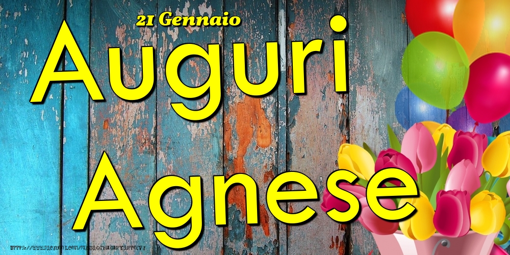 21 Gennaio - Auguri Agnese! - Cartoline onomastico