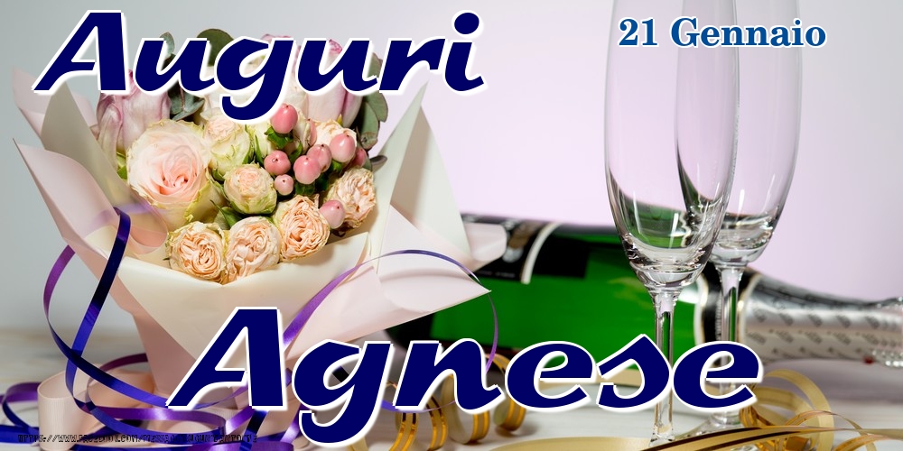 21 Gennaio - Auguri Agnese! - Cartoline onomastico