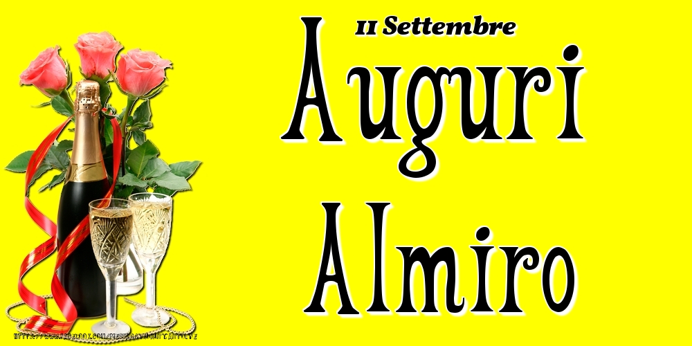 11 Settembre - Auguri Almiro! - Cartoline onomastico