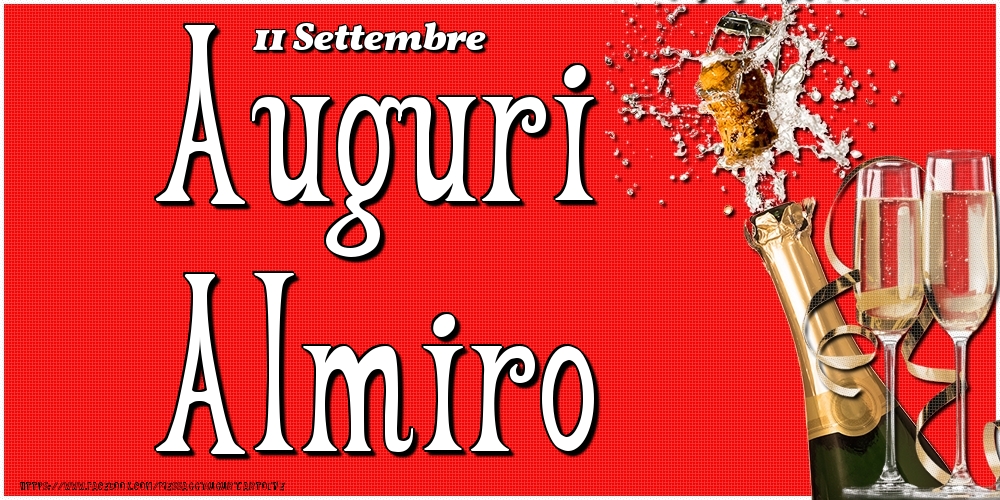 11 Settembre - Auguri Almiro! - Cartoline onomastico