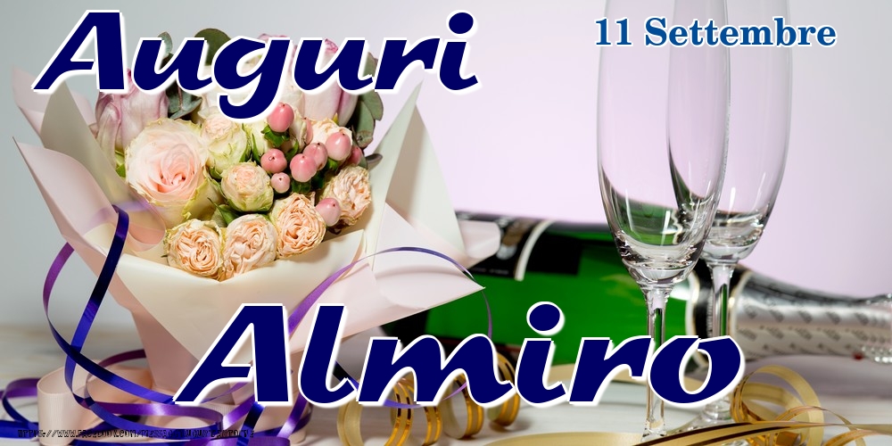 11 Settembre - Auguri Almiro! - Cartoline onomastico