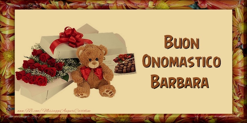 Buon Onomastico Barbara - Cartoline onomastico con animali