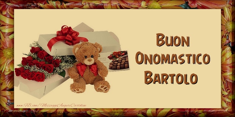 Buon Onomastico Bartolo - Cartoline onomastico con animali