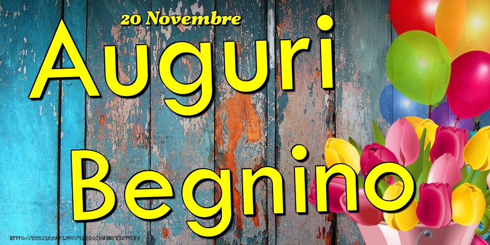 20 Novembre - Auguri Begnino! - Cartoline onomastico