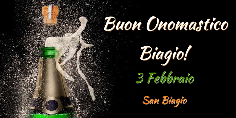 Buon Onomastico Biagio! 3 Febbraio San Biagio - Cartoline onomastico