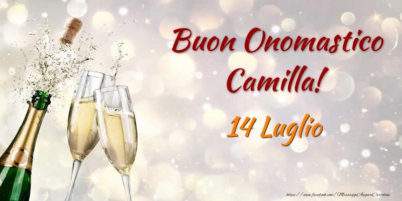 Buon Onomastico Camilla! 14 Luglio - Cartoline onomastico