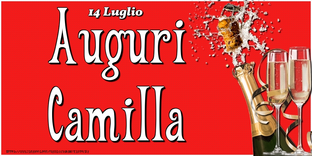 14 Luglio - Auguri Camilla! - Cartoline onomastico