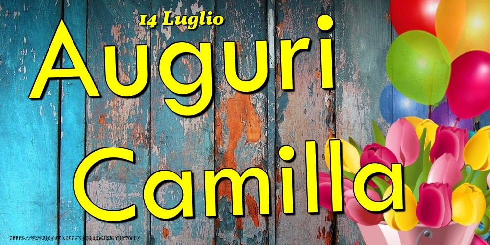 14 Luglio - Auguri Camilla! - Cartoline onomastico