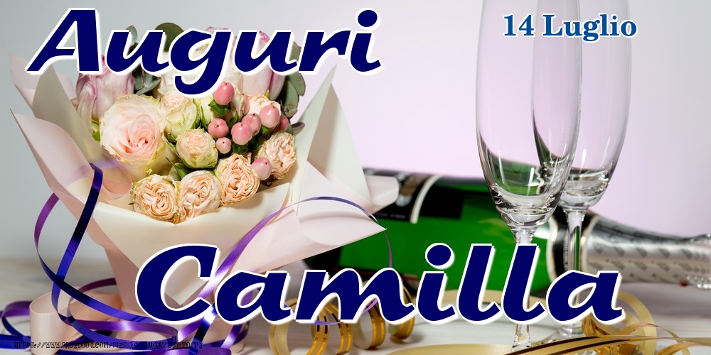 14 Luglio - Auguri Camilla! - Cartoline onomastico