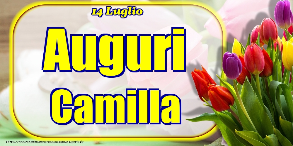 14 Luglio - Auguri Camilla! - Cartoline onomastico