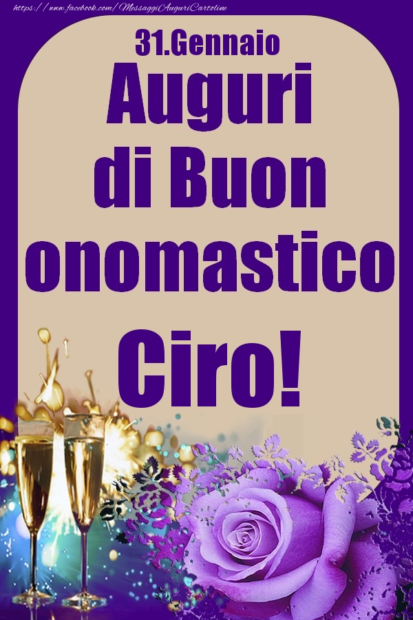 Cartoline onomastico con nome Ciro Pagina 26