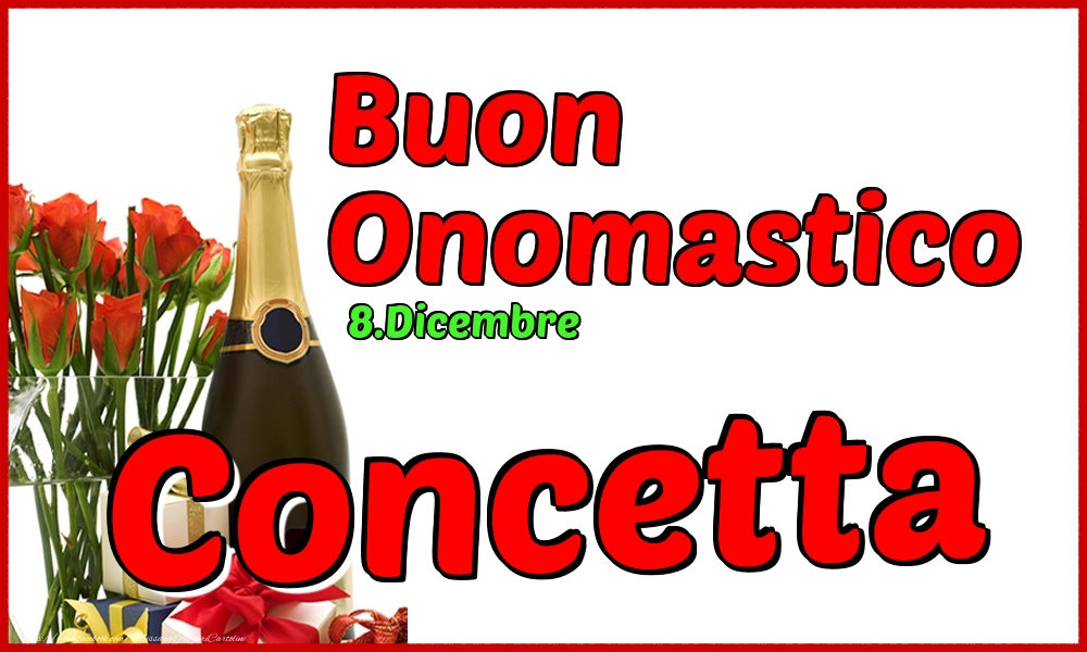 8.Dicembre - Buon Onomastico Concetta! - Cartoline onomastico