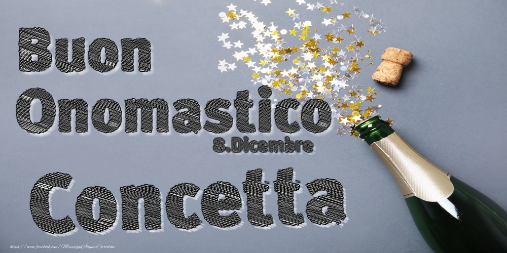 8.Dicembre - Buon Onomastico Concetta! - Cartoline onomastico