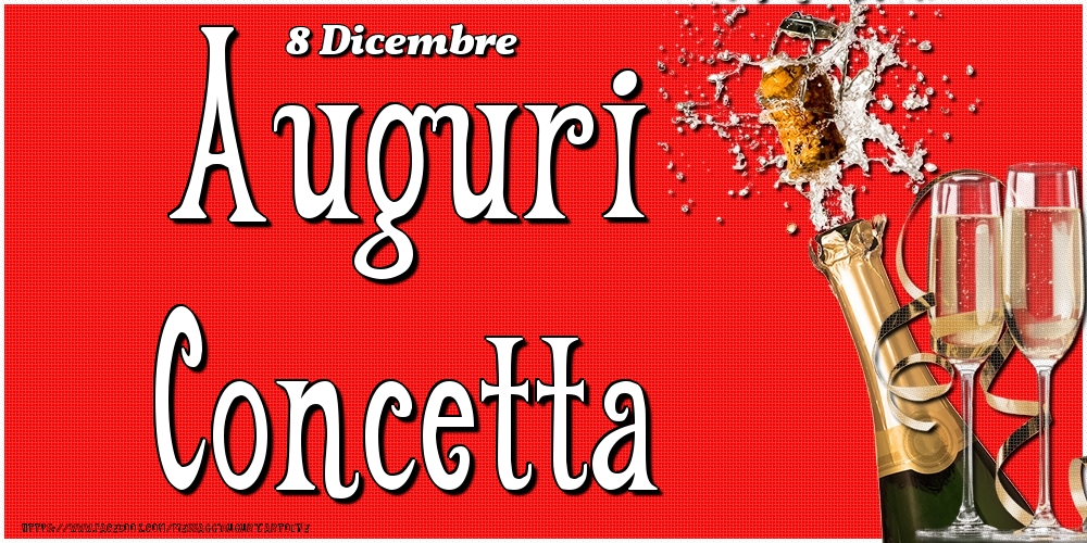 8 Dicembre - Auguri Concetta! - Cartoline onomastico