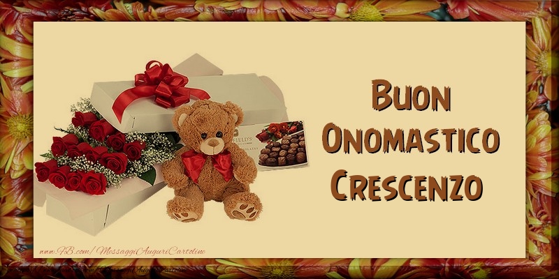 Buon Onomastico Crescenzo - Cartoline onomastico con animali