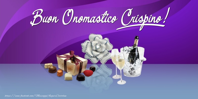 Buon Onomastico Crispino! - Cartoline onomastico con regalo