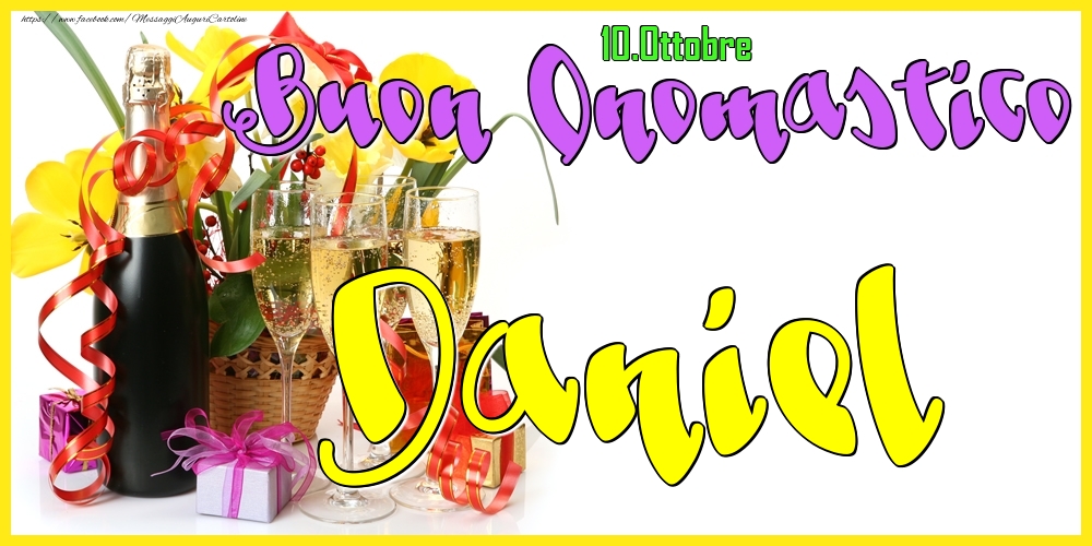 10.Ottobre - Buon Onomastico Daniel! - Cartoline onomastico