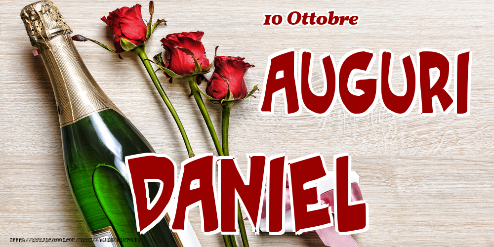 10 Ottobre - Auguri Daniel! - Cartoline onomastico