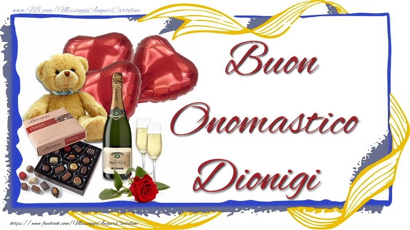 Buon Onomastico Dionigi - Cartoline onomastico con animali