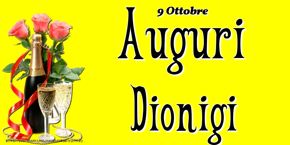 9 Ottobre - Auguri Dionigi! - Cartoline onomastico