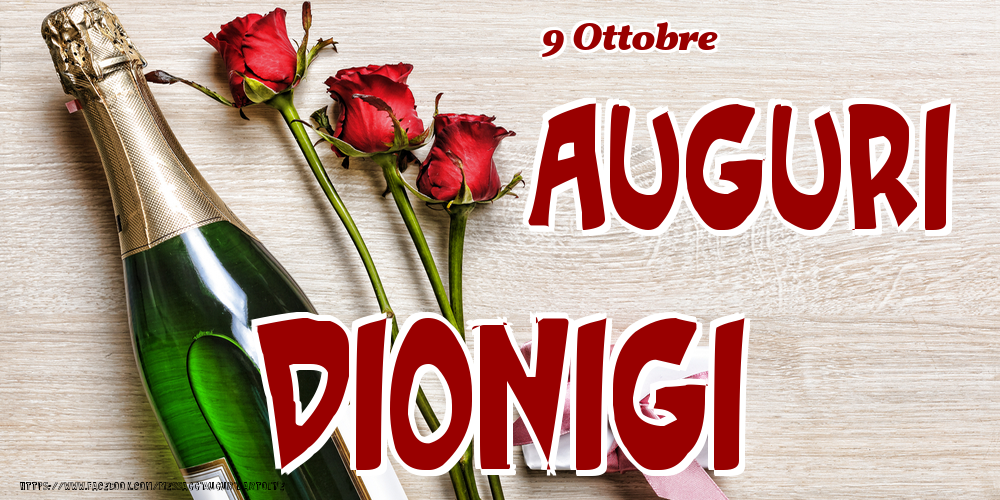 9 Ottobre - Auguri Dionigi! - Cartoline onomastico