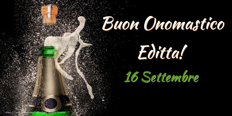 Buon Onomastico Editta! 16 Settembre - Cartoline onomastico