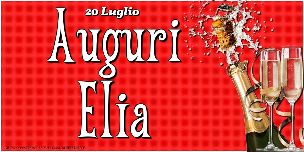 20 Luglio - Auguri Elia! - Cartoline onomastico