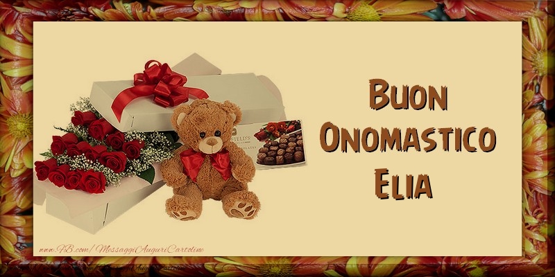 Buon Onomastico Elia - Cartoline onomastico con animali