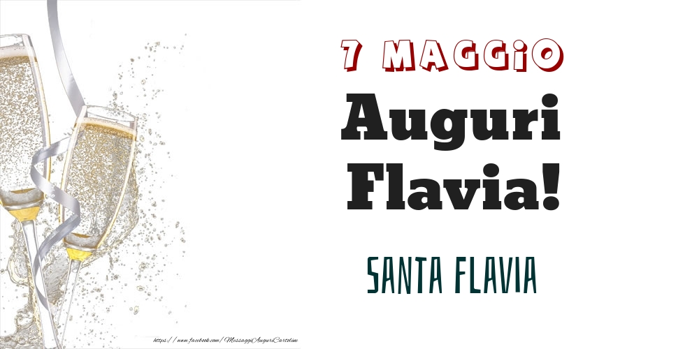 Santa Flavia Auguri Flavia! 7 Maggio - Cartoline onomastico