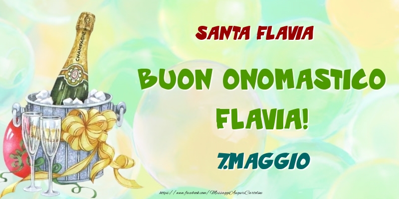 Santa Flavia Buon Onomastico, Flavia! 7.Maggio - Cartoline onomastico