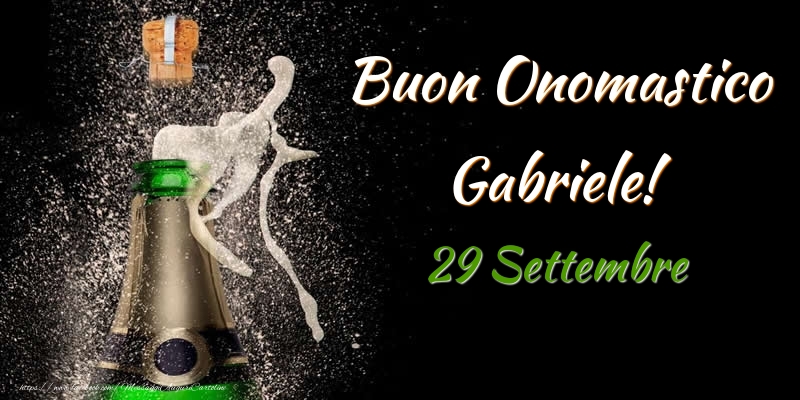 Buon Onomastico Gabriele! 29 Settembre - Cartoline onomastico