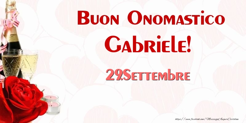 Buon Onomastico Gabriele! 29.Settembre - Cartoline onomastico