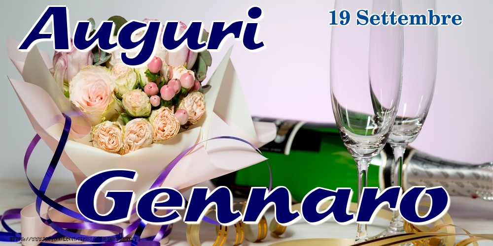 19 Settembre - Auguri Gennaro! - Cartoline onomastico