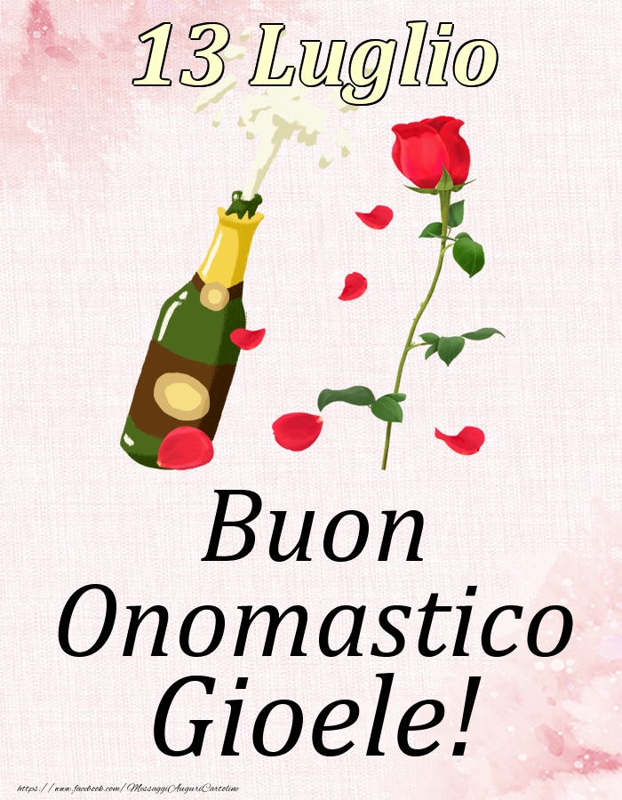 Buon Onomastico Gioele! - 13 Luglio - Cartoline onomastico