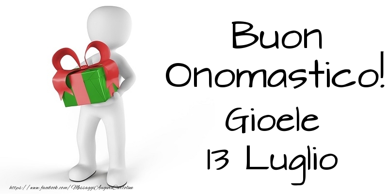 Buon Onomastico  Gioele! 13 Luglio - Cartoline onomastico