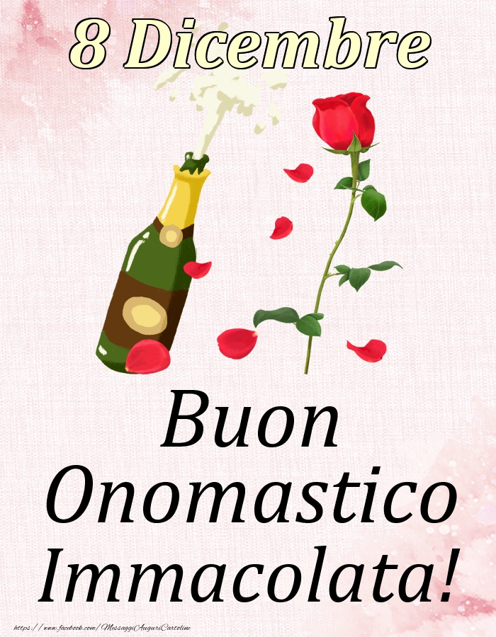 Buon Onomastico Immacolata! - 8 Dicembre - Cartoline onomastico