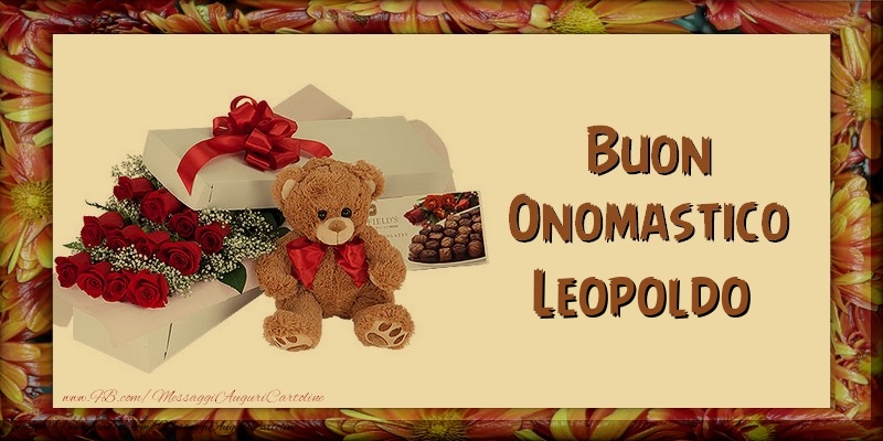 Buon Onomastico Leopoldo - Cartoline onomastico con animali