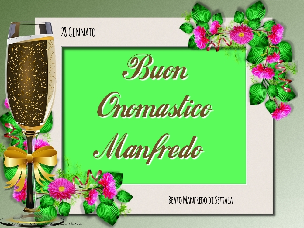 Beato Manfredo di Settala Buon Onomastico, Manfredo! 28 Gennaio - Cartoline onomastico