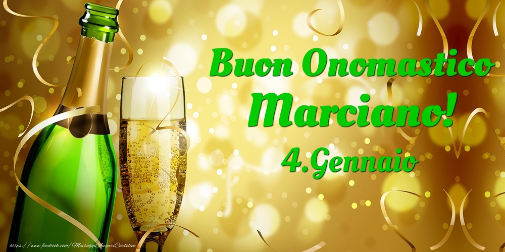 Buon Onomastico Marciano! 4.Gennaio - - Cartoline onomastico