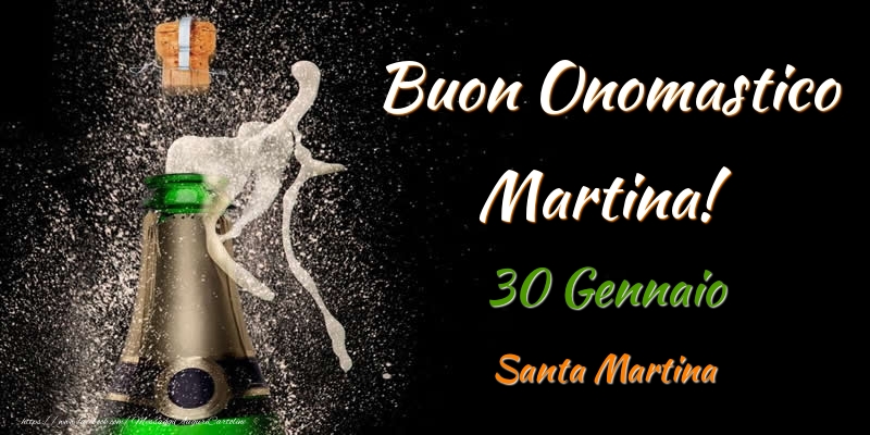 Buon Onomastico Martina! 30 Gennaio Santa Martina - Cartoline onomastico