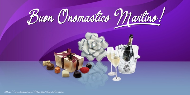 Buon Onomastico Martino! - Cartoline onomastico con regalo