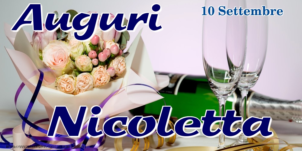 10 Settembre - Auguri Nicoletta! - Cartoline onomastico