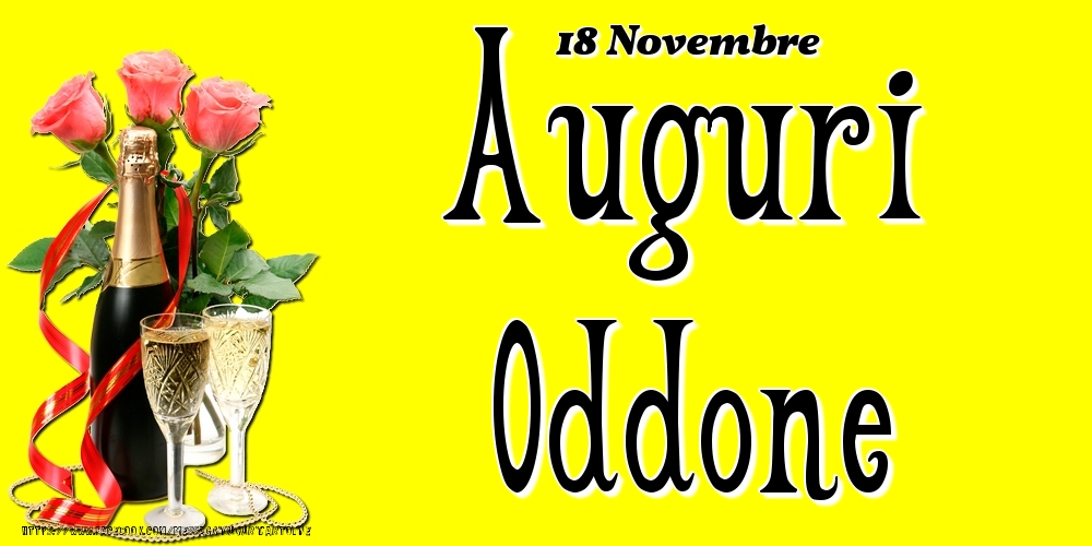 18 Novembre - Auguri Oddone! - Cartoline onomastico