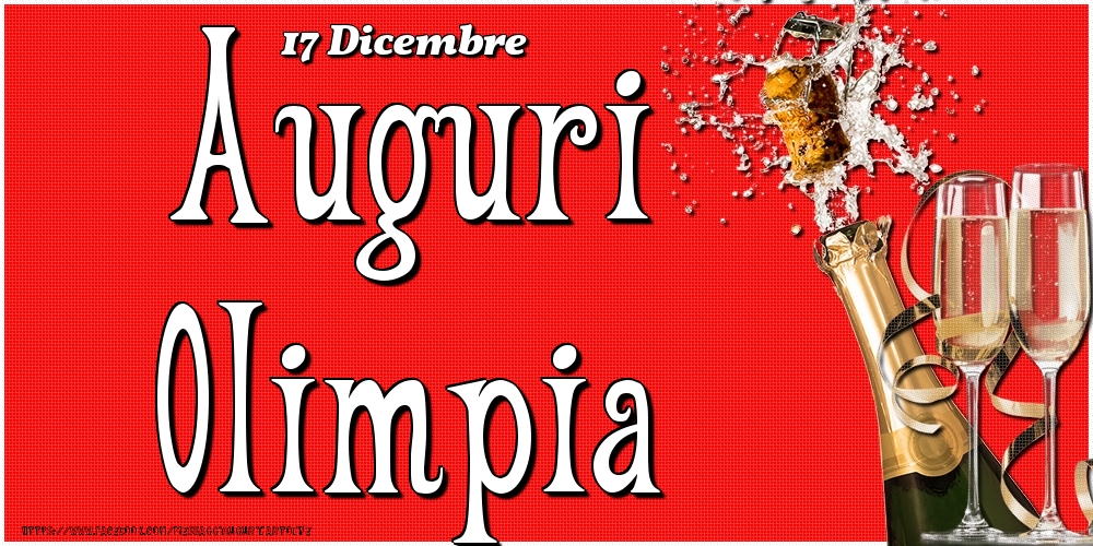 17 Dicembre - Auguri Olimpia! - Cartoline onomastico