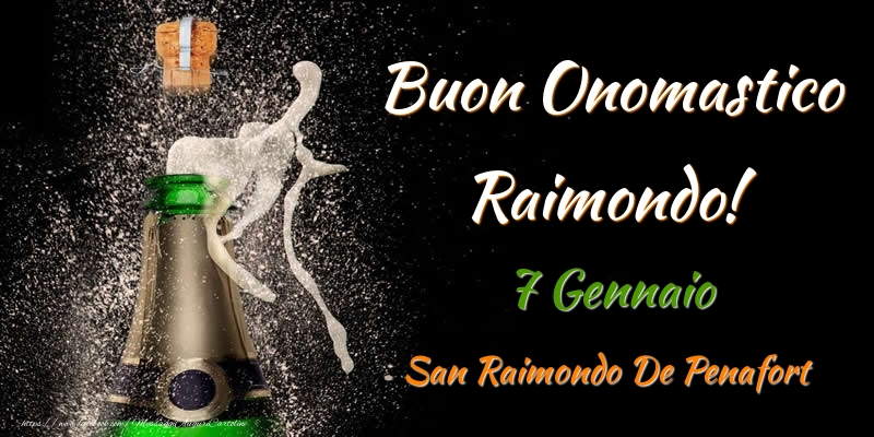 Buon Onomastico Raimondo! 7 Gennaio San Raimondo De Penafort - Cartoline onomastico