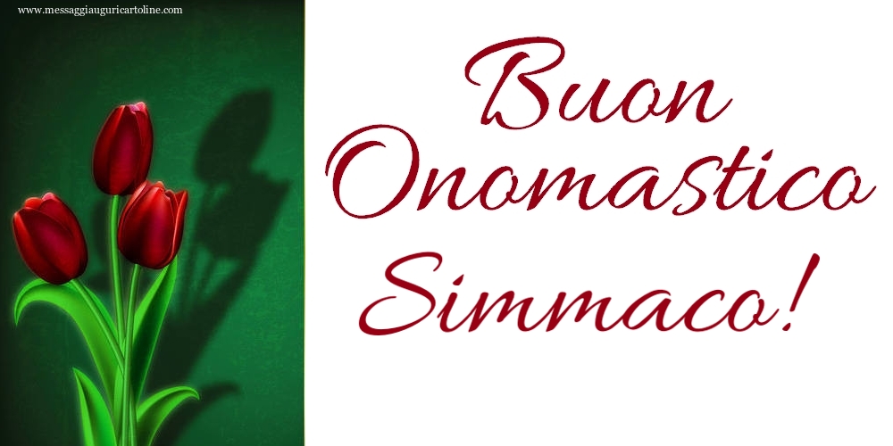 Buon Onomastico Simmaco! - Cartoline onomastico